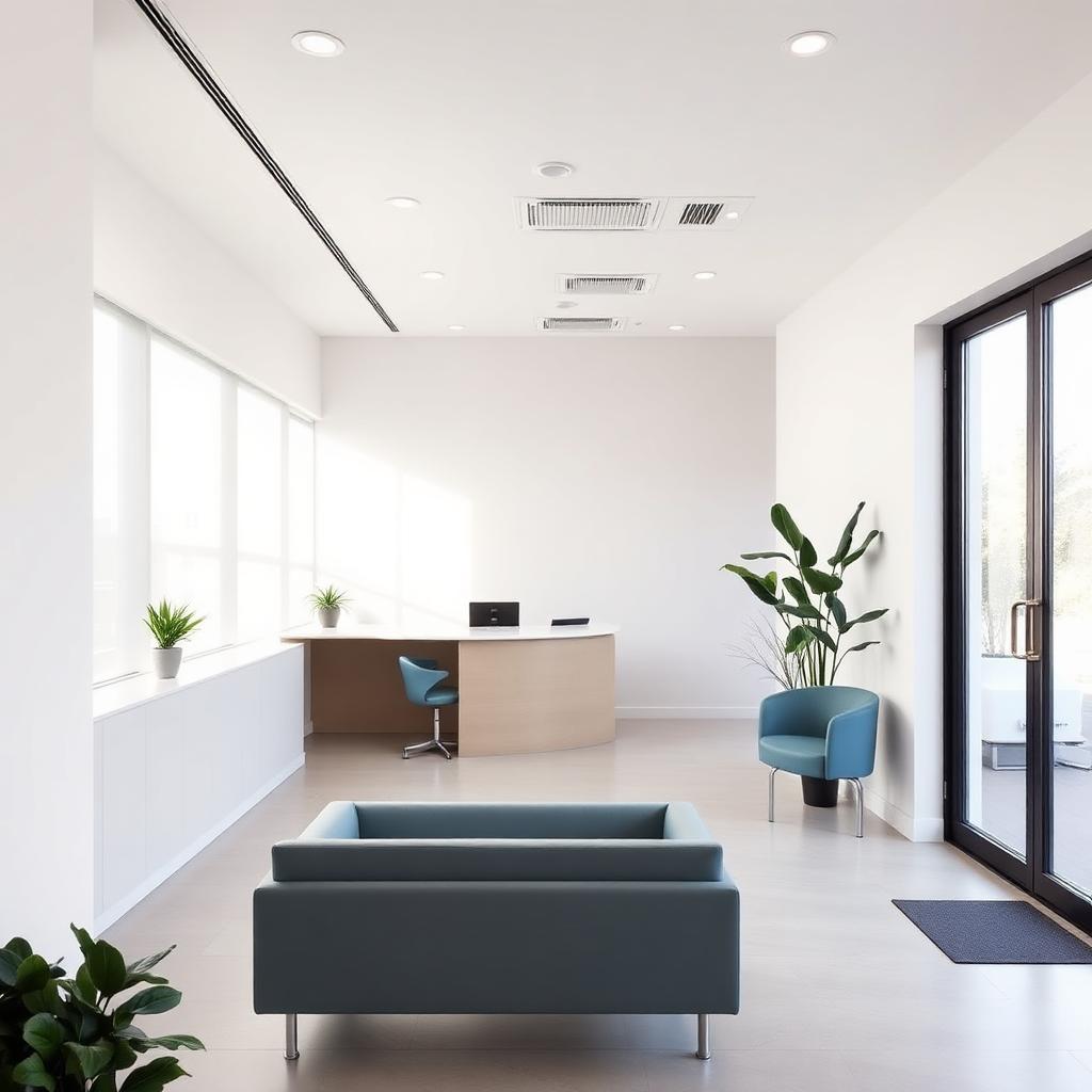 Modern orthodontic clinic interior